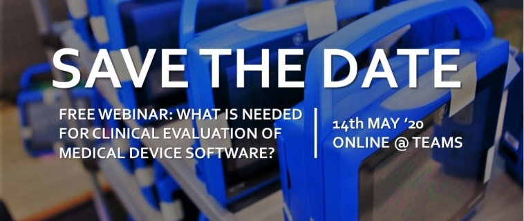 Free Webinar – What is needed for Clinical Evaluation of Medical Device Software?