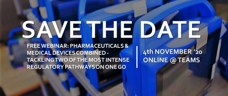 Free Webinar: Pharmaceuticals & Medical Devices combined – tackling two of the most intense regulatory pathways on one go